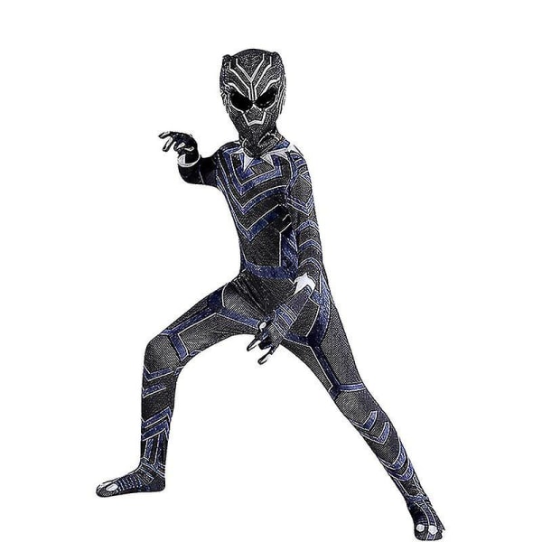2023 New Black Panther Costume Marvel The Avengers Super Hero Cosplay Bodysuit Zentai Jumpsuit Halloween kostumer til børn Voksen H_a W Style 2 110