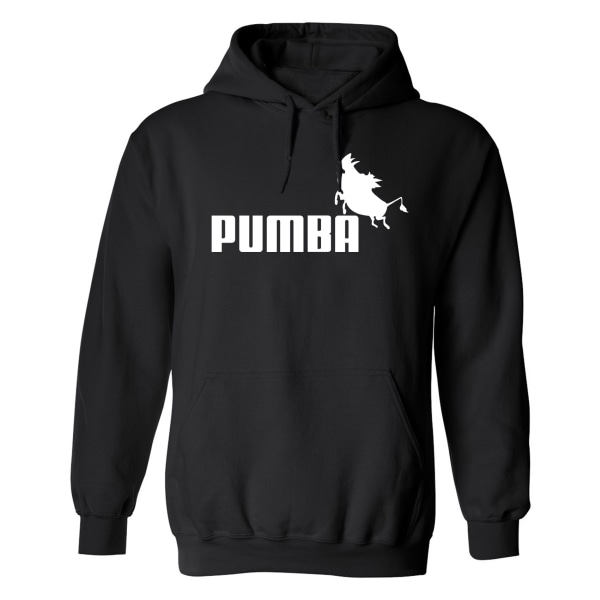 Pumba - Hoodie / Trøje - UNISEX k Svart - 2XL