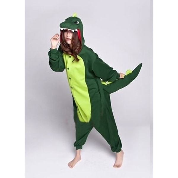 Fancy Cosplay kostym Onesie Pyjamas Vuxen nattkläder Dinosaurie Y L