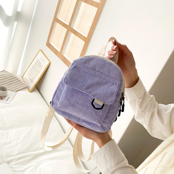 Mode Kvinnor Mini Ryggsäck Enfärgad Y beige