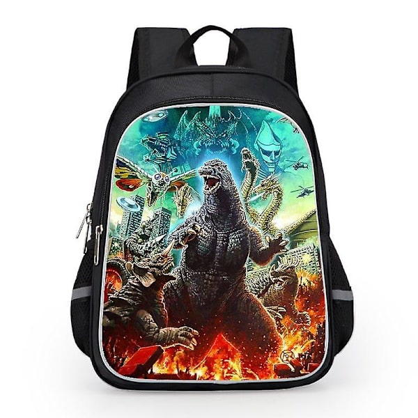 Godzilla Print Skole Taske Børn Vandtæt Rygsæk # Y 1 L