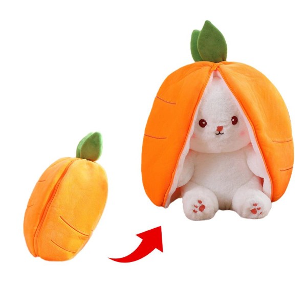 Bunny Plyschleketøy Kanin Bunny Kosedyr Doll Plysch Bunny wit W carrot onesize