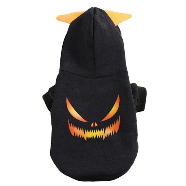 Halloween-lemmikkieläinten vaatteet Koiranpentu Kissa Fancy-asu Kurpitsa Yellow L