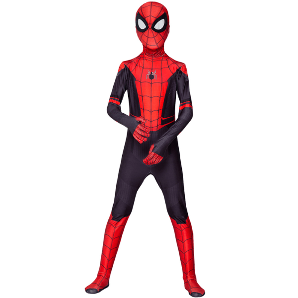 Spider-Man langt hjemmefra Spiderman Cosplay Jumpsuit Børn Voksne 130cm