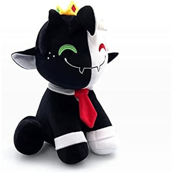 Animaatio Cosplay pehmolelu, 9,8 tuuman animoitu pehmolelu, luova pehmeä pehmolelu mustavalkoinen Devil Pehmolelulahja lapsille (30 cm) /
