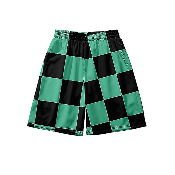 Demon Slayer -asu Kamado Tanjirou Anime Harajuku -juoksuhousut Quick Dry Shorts H_a W -rantauimahousut taskulla miehille 1 3XL