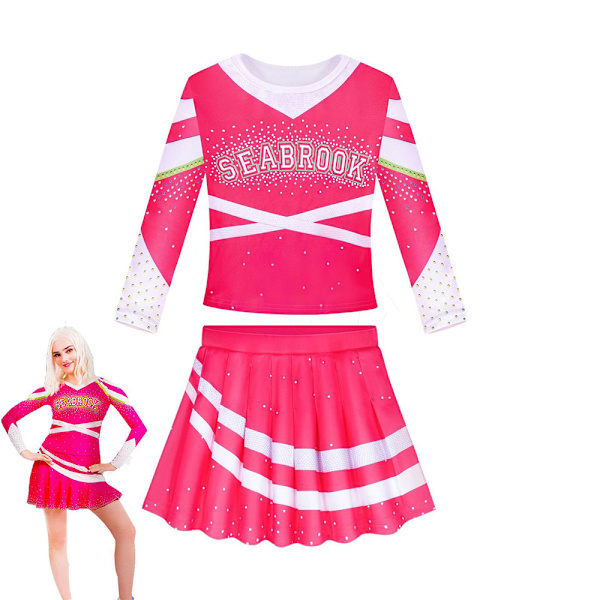 Zombie High 2 Cosplay Halloween Klänning Plisserade Skrits Outfits W 140cm