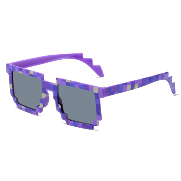 Minecraft Solbriller Børn Cosplay Legetøj Firkant Ramme Glas purple