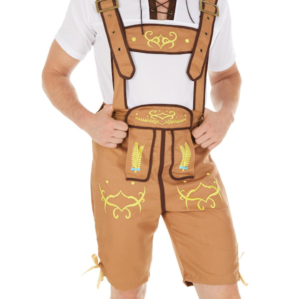 tectake Tyk folkdräkt för herrar Bavaria Beige S