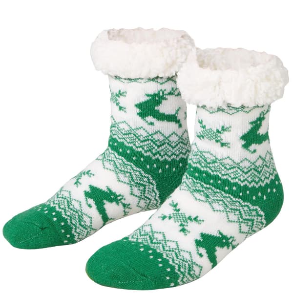 tectake Raggsockor med renmotiv grönt-vitt . Green 43-46