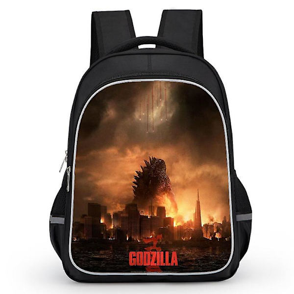 Godzilla Print Koulu Reppu Lapsille Vedenpitävä Reppu #1 Y 13 M