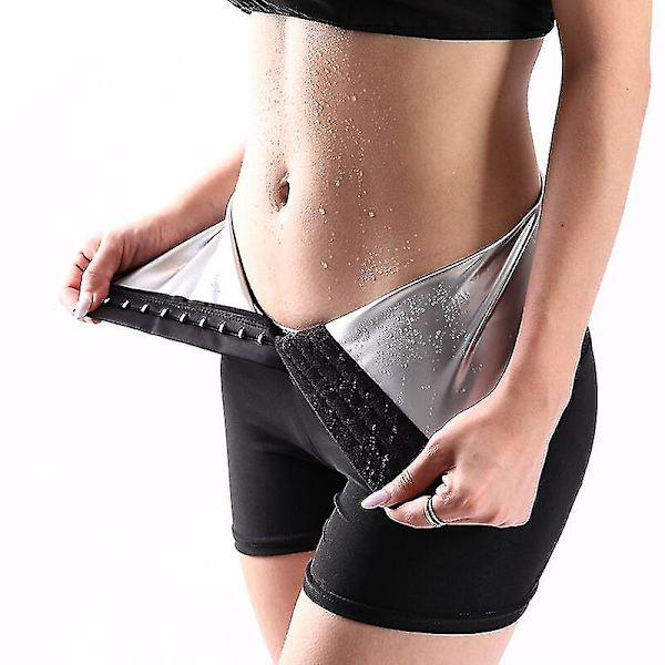 Nya Sweat Bastu Byxor Kroppsformare Viktminskning Bantning Byxor Dam Waist trainer Mage Hot Thermo Sweat Leggings Fitness Träning,02 W