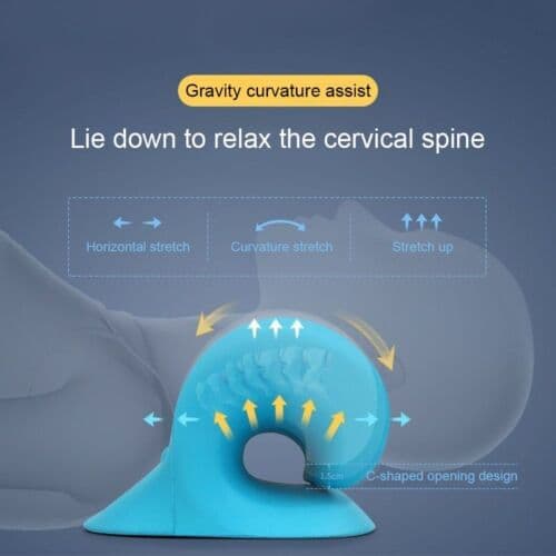 Nakke Skulder Båre Relaxer Cervical Enhet Pude H Blue