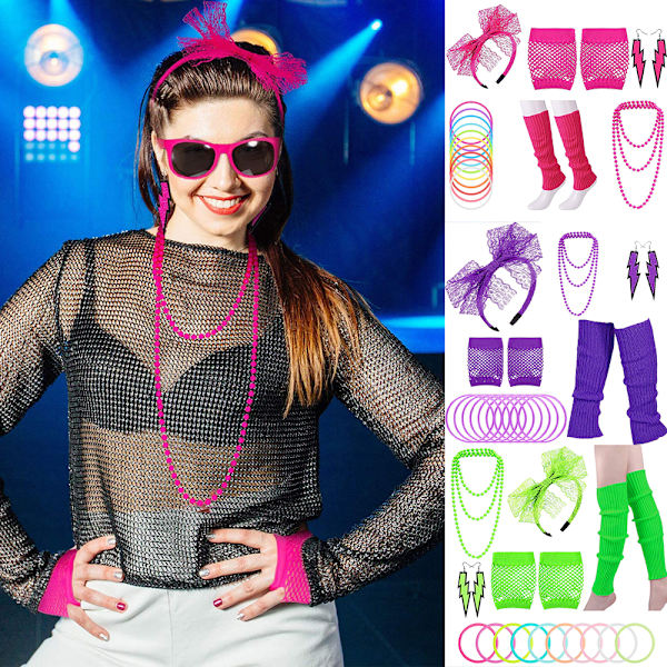 80-luvun 70-luvun asusteet naiset tytöt cosplay-asu Ben Fancy Outfit Z W Rose red