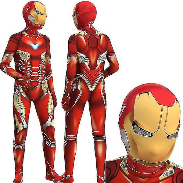 Barnkostym Summer Cos Kläder Barnens dag Iron Man Boy Body _v - / 120-130cm