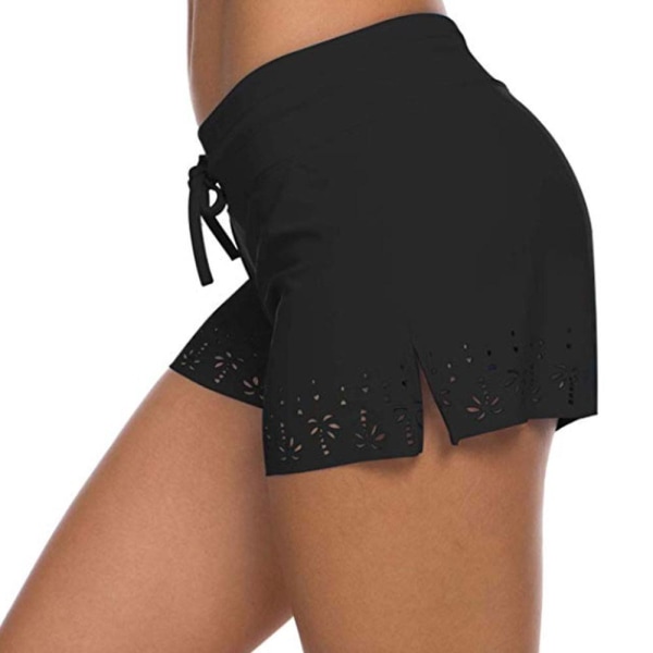 Dam Bikinitromsar Badbyxor Beach Shorts Hot Pants Badkläder . Black,XXL