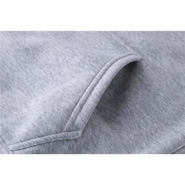 Hoodies Långärmad Hood Sweatshirt Toppbyxor Set - H Black Sets M