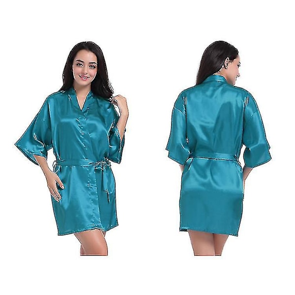 Nattøj til kvinder, bløde sæt Let brudepyjamas, skrå V-hals bryllupskjole 1 stk W XL