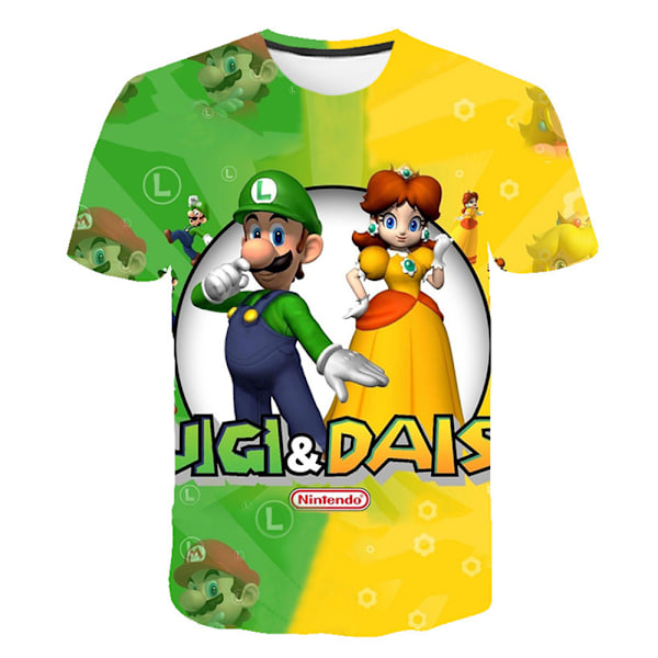 Super Mario 3D- printed T-shirt för barn Pojkar Toppar - A 140CM