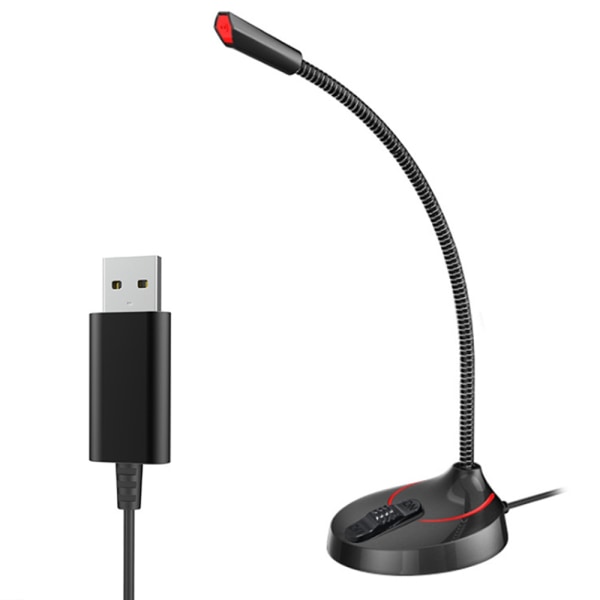 USB-bordsmikrofon Plug & Play PC-datormikrofon til computer -