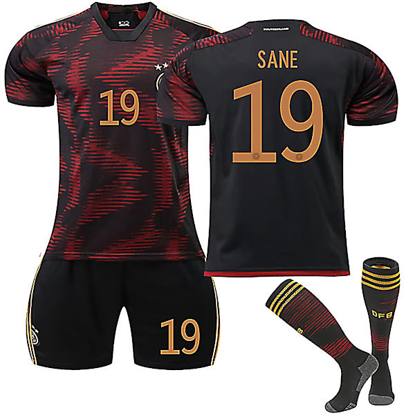 Tyskland 22-23 Bortetrøye Jersey ANE Nr 19 Fotballdrakt kit W S