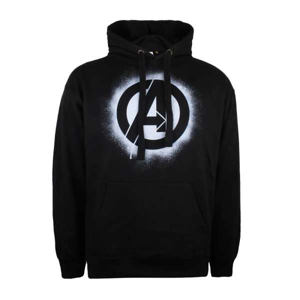 Avengers Herr Stencil Hoodie  Svart Y Black XL