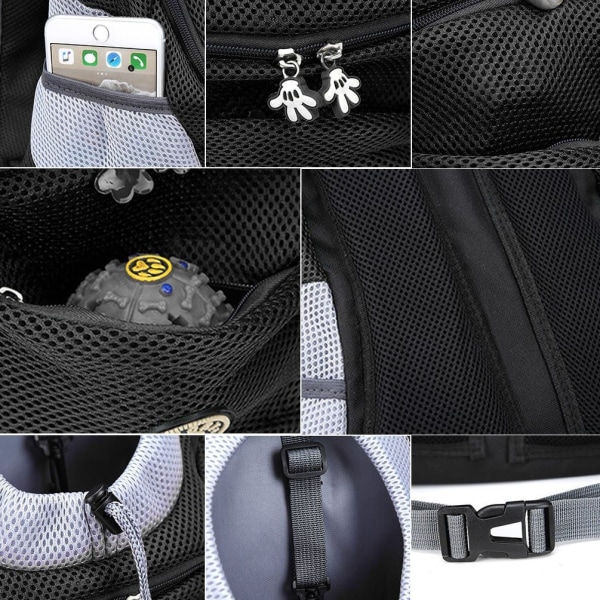 Husdjurs ryggsäckare H black