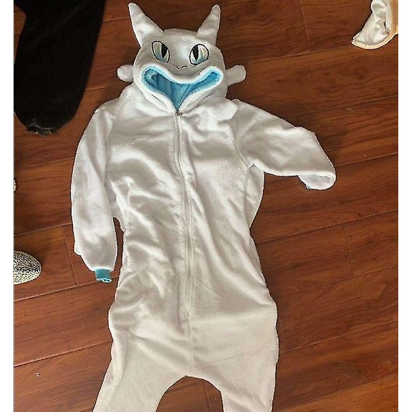 Kuinka kouluttaa lohikäärmeesi Anime-pyjama Koralli sametti Yksi kappale pariskunnille Kotiasu Performance-asu W black2 M