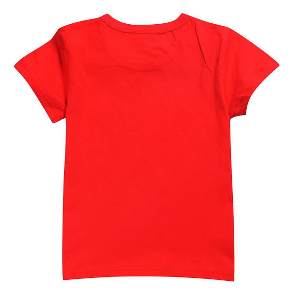 Barn Pojkar Flickor Cartoon Luca kortärmad T-shirt Casual Tee Toppar W Red 160cm