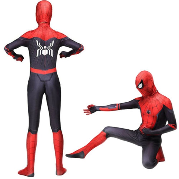 Spider Man Into the Superhero Kids Miles Morales Cosplay Voksen H Red 110cm