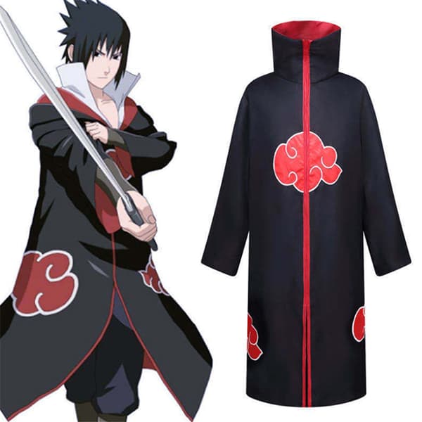 Børne Anime Naruto Cosplay Akatsuki Kappe Uchiha Festkostume A. A:155
