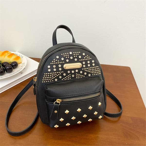 Mini reppu, pieni reppu, MUSTA. black
