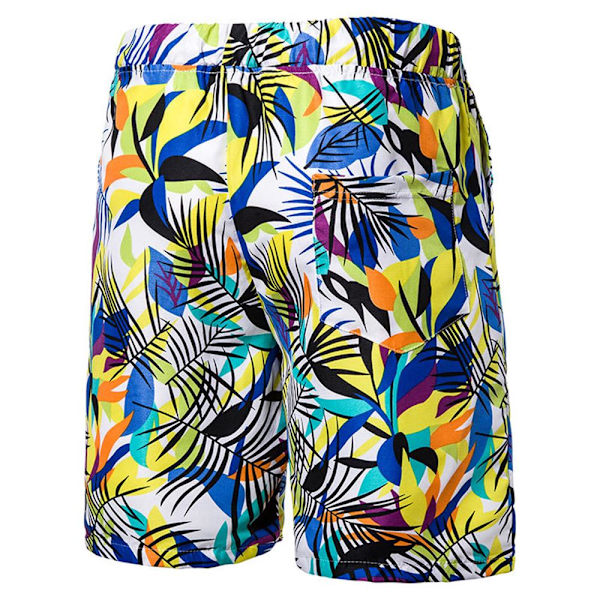 Herra kesä plus-koko casual urheilushortsit ranta shortsit . White 4XL