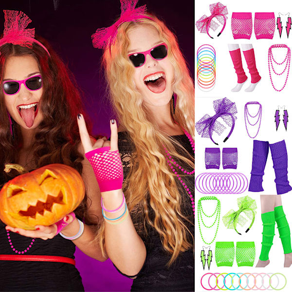 80-luvun 70-luvun asusteet naisille ja tytöille Cosplay-asu Ben Fancy Outfit Z W purple