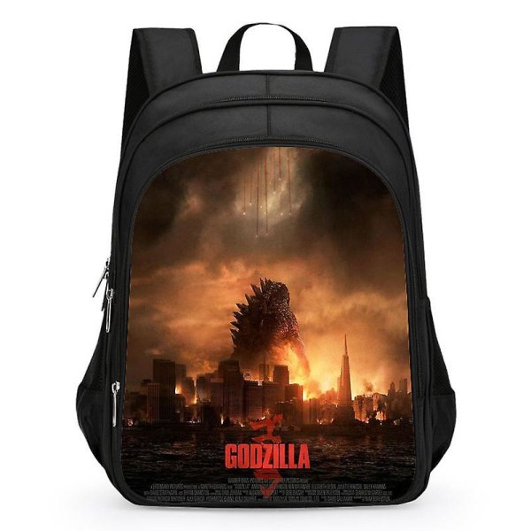 Godzilla Print chool Bag Kids Waterproof Backpack #1 Y 13 S