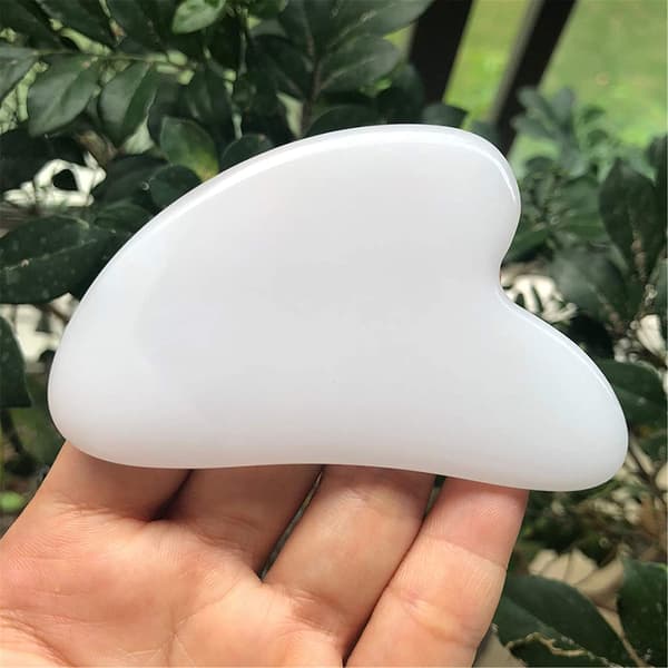 Gua Sha massasjestein Jade Vit