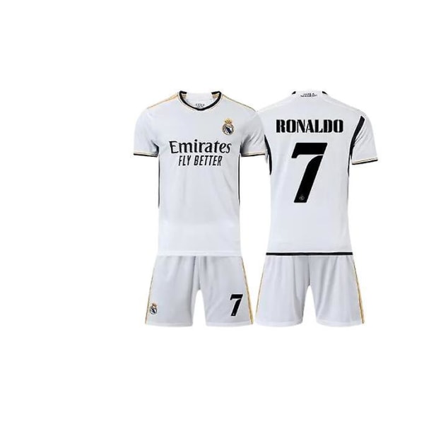 23-24 Ronaldo no.7 Real adrid C.f. Koti jalkapallo Jersey T-paita - M