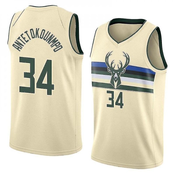 Milwaukee Bucks #34 Giannis Antetokounmpo basketballtrøje W M