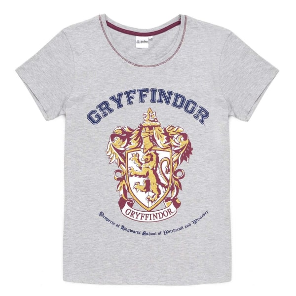 Harry Potter Dam/Dam Gryffindor Lång Pyjamas Set  Grå/W Grey/White/Maroon XL