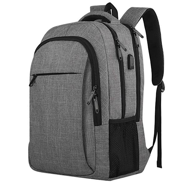 Överdimensionerad ryggsäck med laptopfack passar 18" noteb Y grey