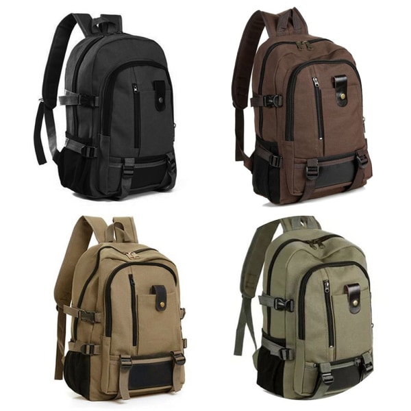 Unisex stor rygsæk rejserygsæk H army green