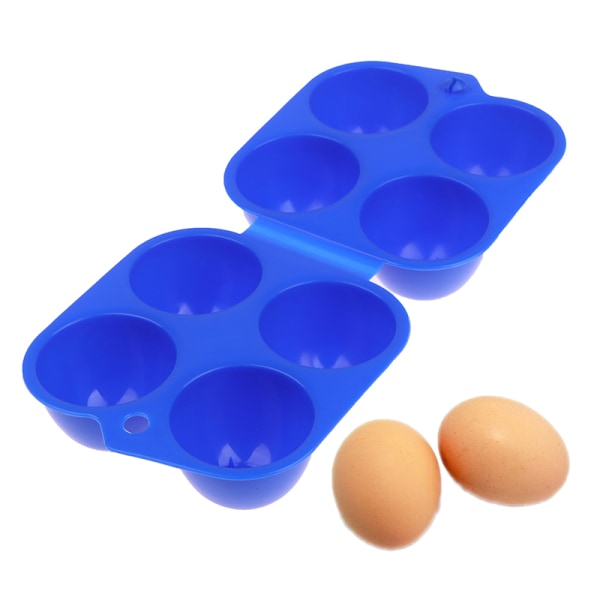 4 Grid Egg Box Carrier Vikbar kartonghållare Utomhus BBQ Picknick W