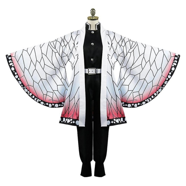 Børns Demon Slayer Animation Cosplay Kostume Outfit Sæt W Kochou Shinobu 4-5 Years