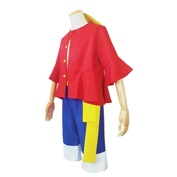 One Piece Anime Monkey D. Luffy -asu Vuxen Cosplay Party Fancy Dress Up Halloween Comic Con -asu 3XL