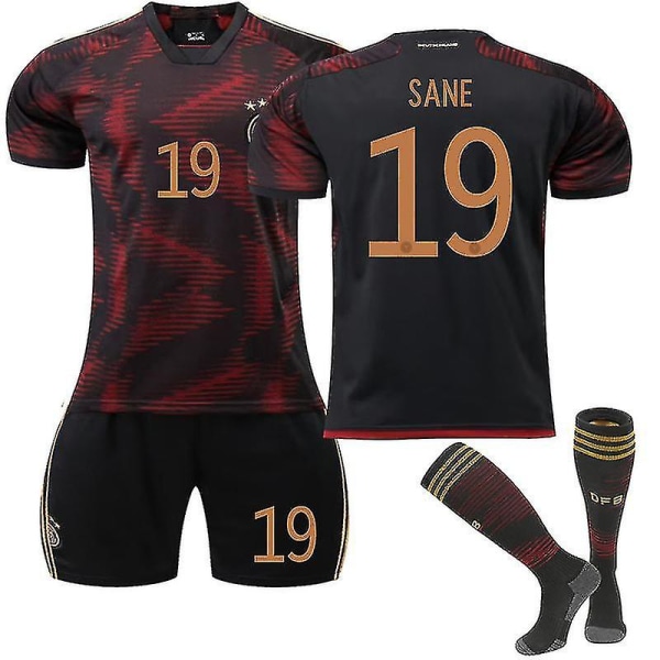 Tysklands landshold udebanetrøje 22/23 Ny sæson fodboldtrøje T-shirts Sportstøj til børn Teenagere SANE 10 Kids 16(90-100CM)