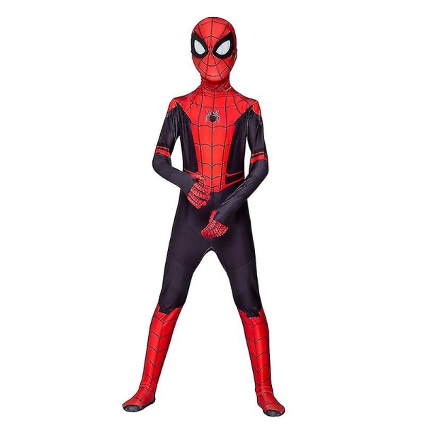 Spiderman Cosplay Superheltedrakt Barn Vuxen Bodysuit-g W Far From Home 100 Kids (90-100cm)
