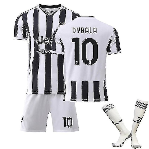 Juventus F.c Hjem Børn Mænd Fodboldsæt Fodboldtrøje Trænings-T-shir-1 Kid24(130-140cm)