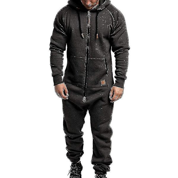 Jumpsuit för män One Piece Dark Grey M