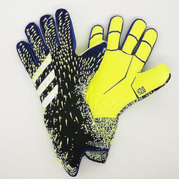 Målmandshandsker Premium Quality Fodbold Målmandshandsker Fingersave W Grey Blue 9