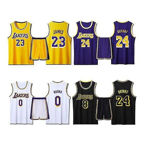 #23 Lebron James Koripallopaita Set Lakers Uniform W yellow 24